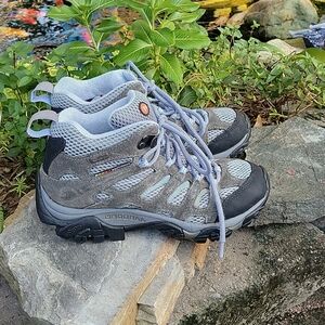 Merrell Gray and Black Lace Up Boots